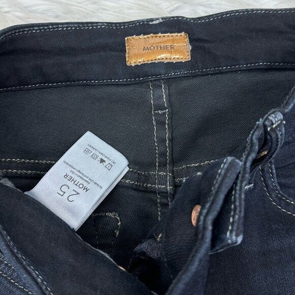 Mother Women’s High Waisted The Looker Coffee Tea or Me Skinny Jeans W25-26/L27 - Picture 5 of 13